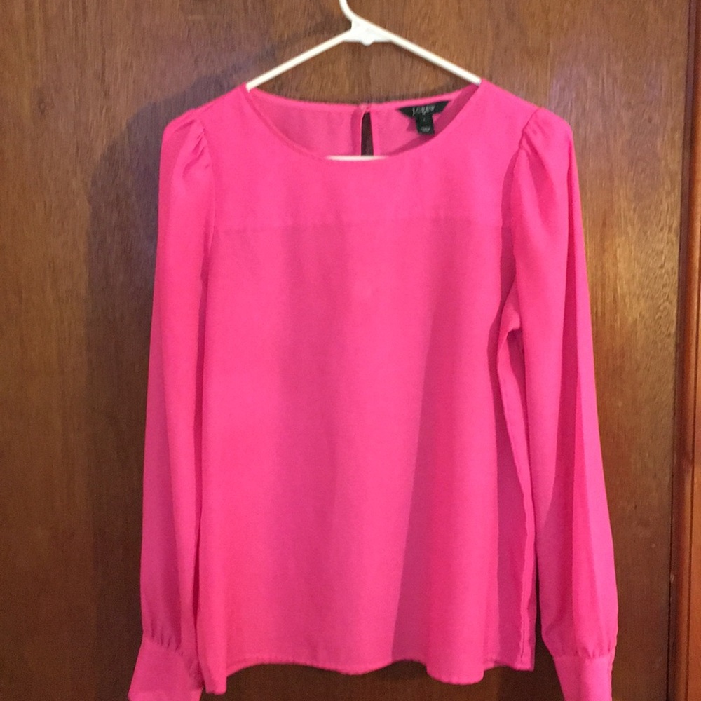 Highlighter pink J.Crew dress shirt